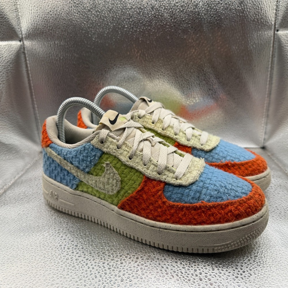 Size 5.5Y Nike Air Force 1 LV8 Next Nature Low Hemp Multicolor Shoes DV2192-400